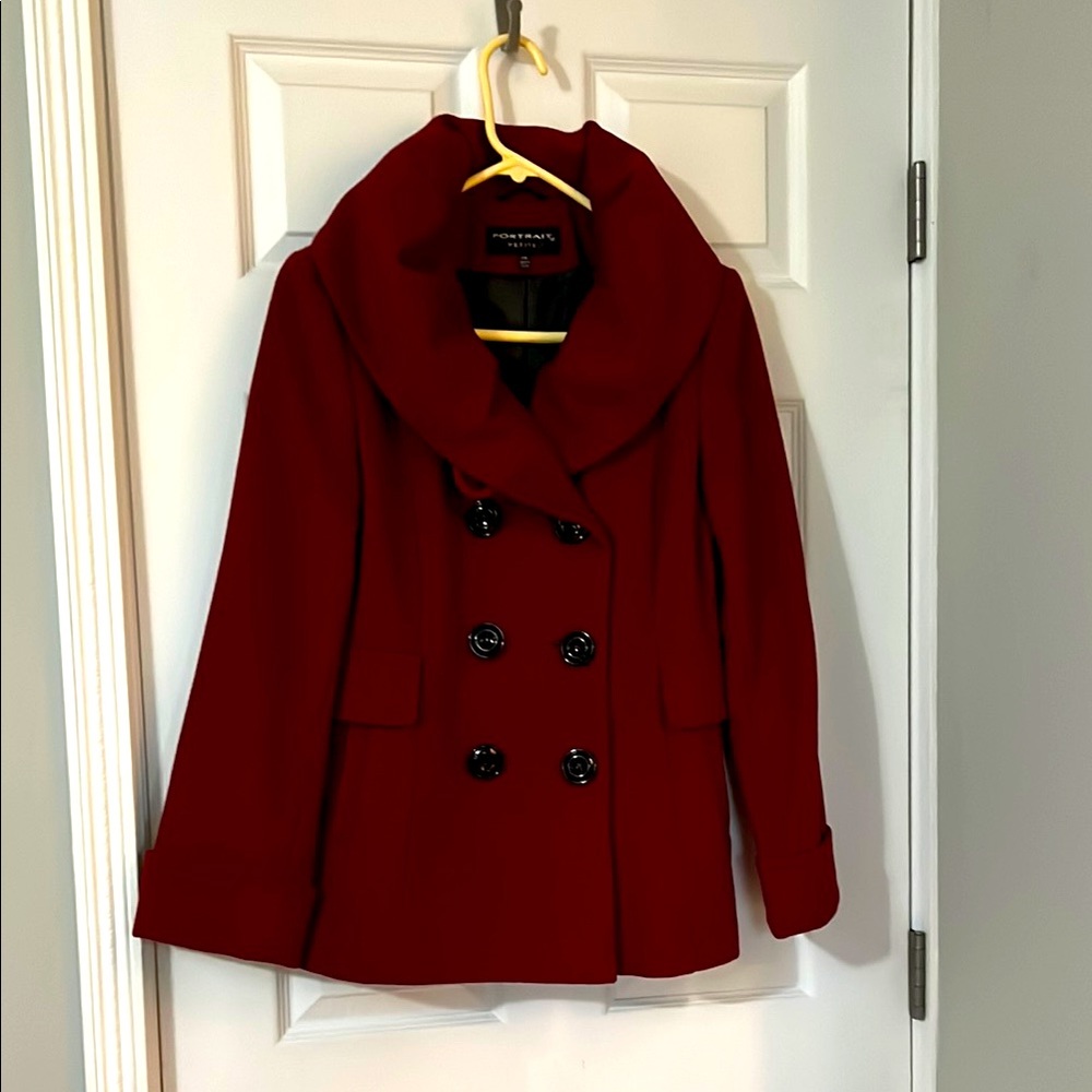 [Brand] Women's Red Peacoat